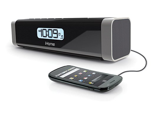 iHome iC16 Portable Alarm Clock Stereo Speaker with USB Charging