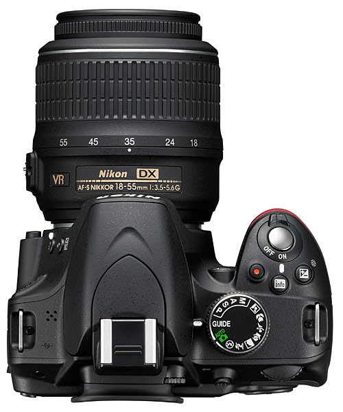 Nikon D3200 Digital SLR Camera - top
