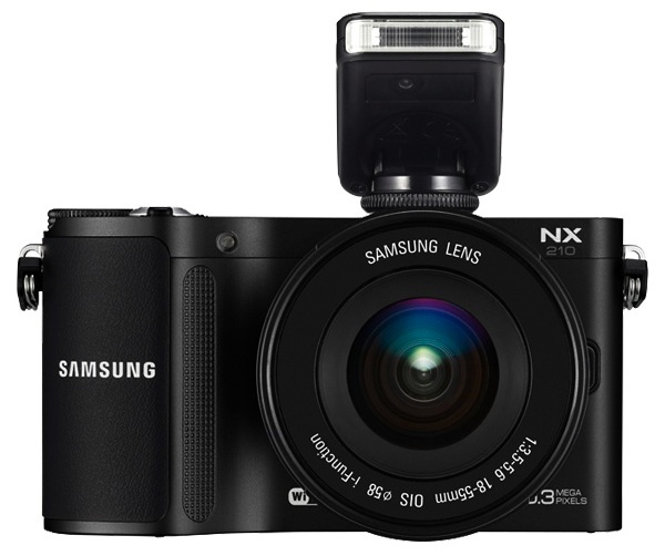Samsung NX210 Interchangeable Lens Digital Camera - Front