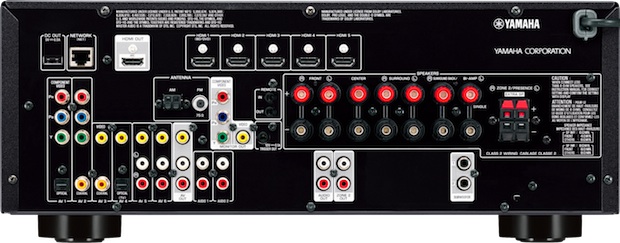 Yamaha RX-V673 A/V Receiver - Back