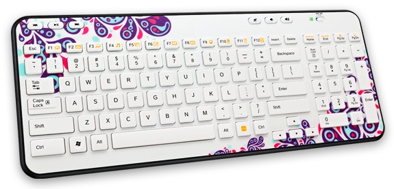 Logitech Global Graffiti Collection Wireless K360 Keyboard - Paisley