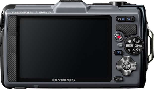 Olympus TG-1 iHS Rugged Digital Camera - Back