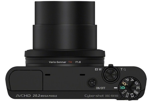 Sony DSC-RX100 Cyber-shot Digital Camera - top