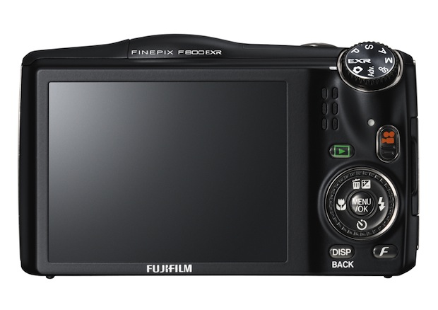 FujiFilm FinePix F800EXR Wi-Fi Digital Camera - Back