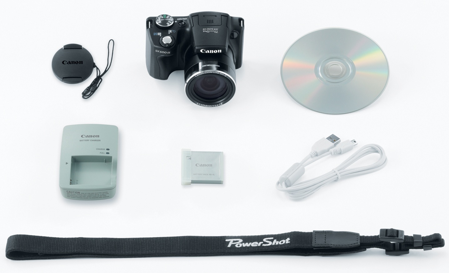 Canon PowerShot SX500 IS Digital Camera - Kit