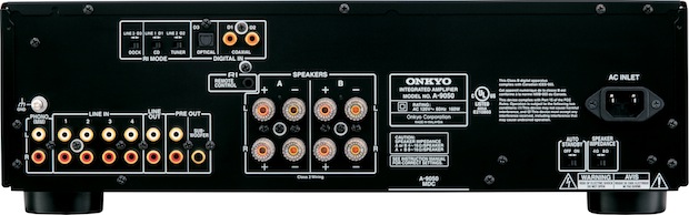 Onkyo A-9050 Stereo Integrated Amplifier - Back