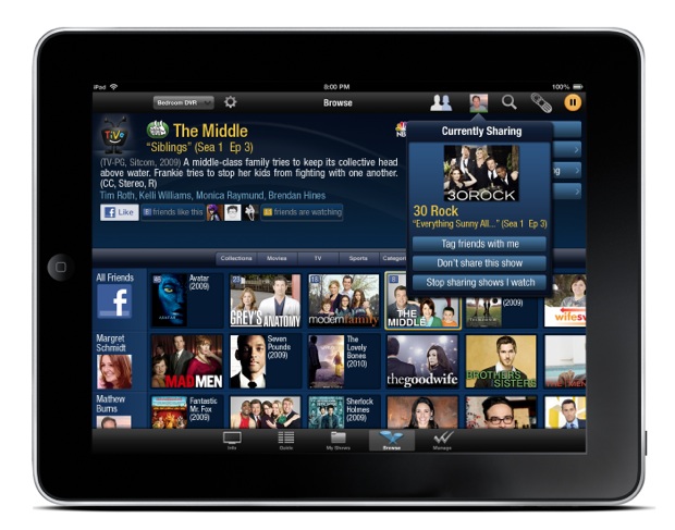 TiVo iPad app - Likes
