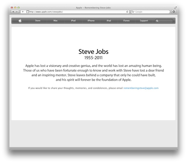 Remembering Steve Jobs