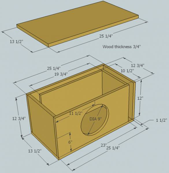 l ported speaker box