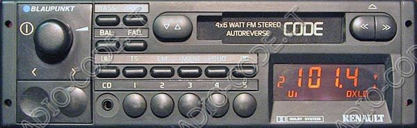 Renault radio code 