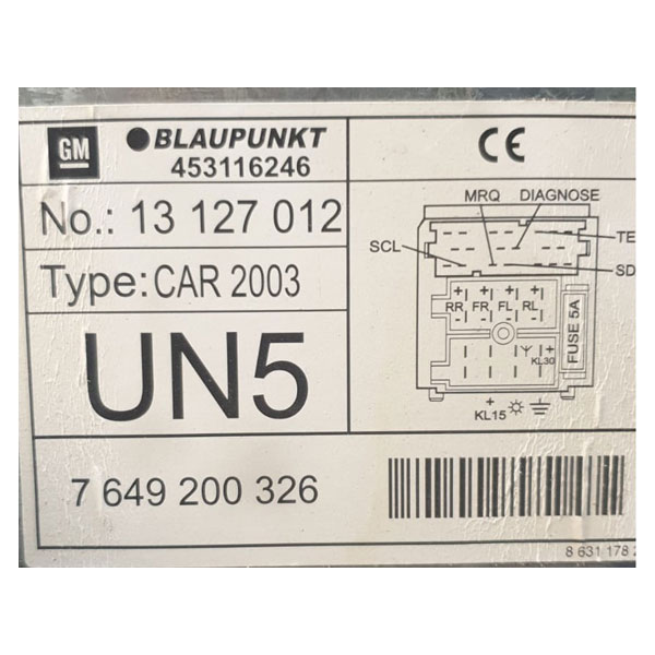 OPEL CORSA 2003 RADIO CODE