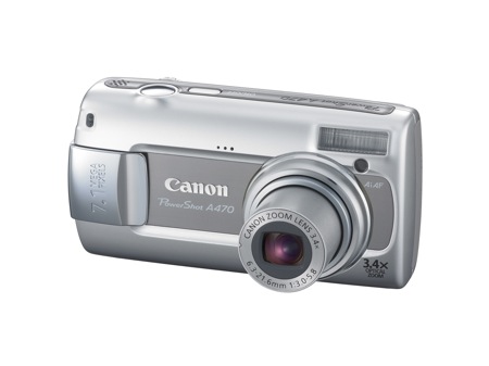 Canon PowerShot A590 IS, A580 and A470 Digital Cameras Announce