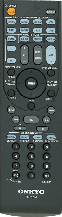 Onkyo TX-SR307 Remote Control