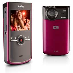 KODAK Zi8 Pocket Video Camera - Raspberry