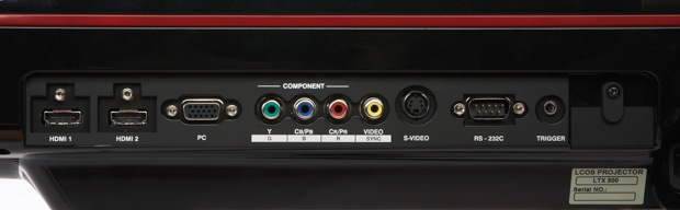 Anthem LTX 500 Projector Inputs