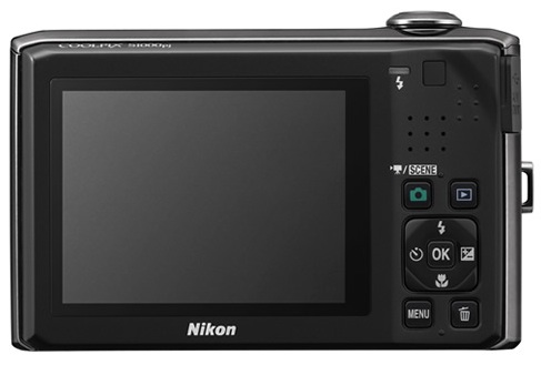 Nikon CoolPix S1000pj Digital Camera - Back