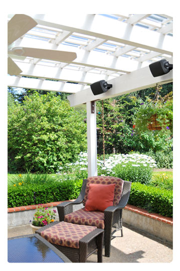 outdoor pergola speakers