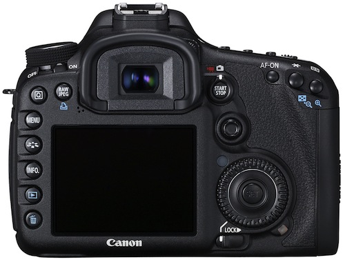 Canon EOS 7D Digital SLR Camera - Back