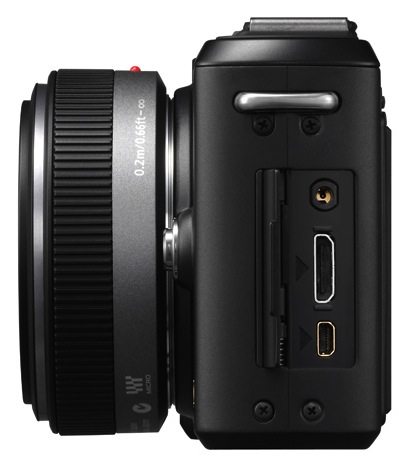 Panasonic DMC-GF1 Lumix Digital Camera - Side