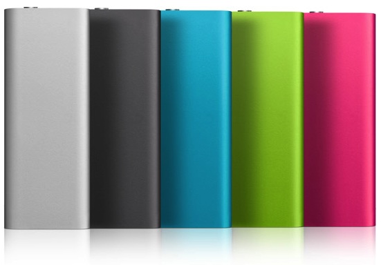Apple iPod shuffle colors