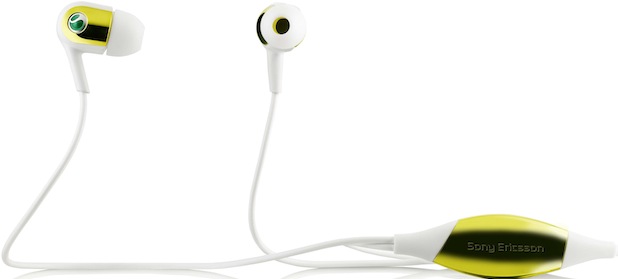 Sony Ericsson MH907 Motion Activated Headphones - Yellow