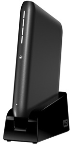 WD My Passport Elite Portable Hard Drive on Stand