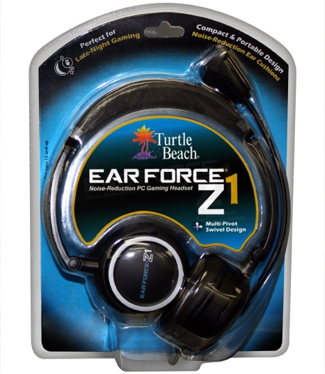 Turtle Beach Ear Force Z1 Gaming Headset Packaging