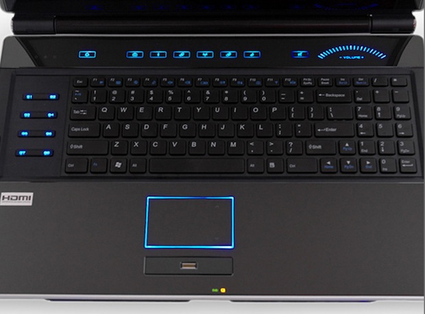 BFG Technologies Deimos X-10 SLI Gaming Notebook PC - Keyboard