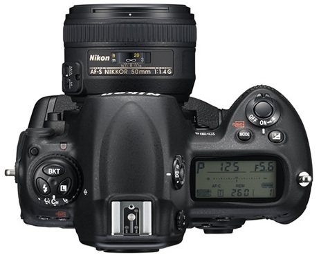 Nikon D3S Digital SLR Camera - Top