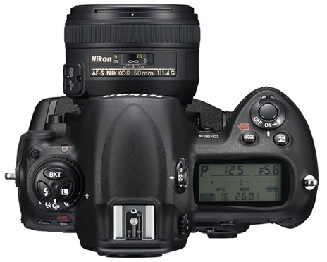 Nikon D3S Digital SLR Camera - Top