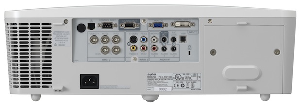 Sanyo PLC-XM150 and PLC-XM100 Projectors -  Back