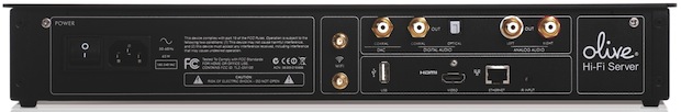 Olive 4HD Hi-Fi Digital Music Server - Black Back