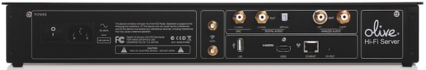 Olive 4HD Hi-Fi Digital Music Server - Black Back