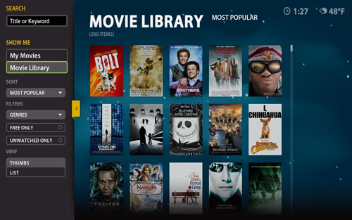 Boxee Screenshot My Movies