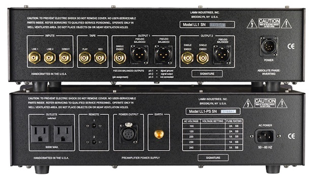 LAMM Industries LL1 Signature Preamplifier - Rear