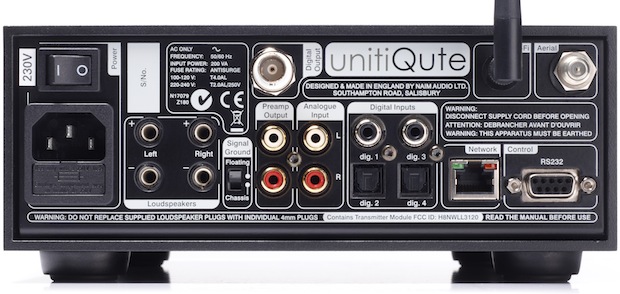 Naim UnitQute - back