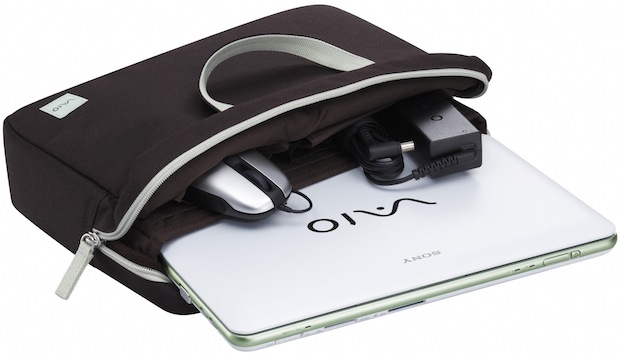 Sony VAIO W Series Mini Notebook in bag