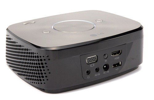 LG HX300G Portable DLP Projector - Back