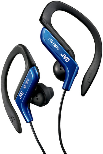 JVC HA-EB75 Ear Clip Headphones - Blue