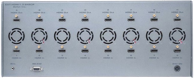 Gefen 8x8 Cross Point Matrix for HDMI v1.3 - Back