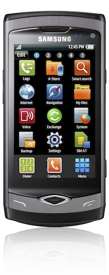 Samsung Wave S8500 Smartphone - front