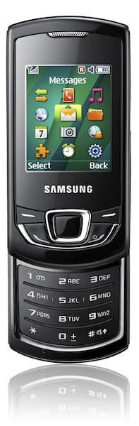 Samsung Monte Slider E2550 Cell Phone - open