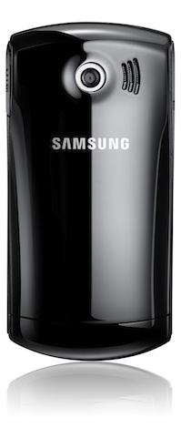 Samsung Monte Slider E2550 Cell Phone - back