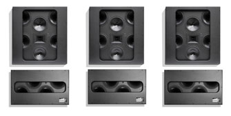 A Spitfire Cinema 4-2-1 speakers and subwoofers
