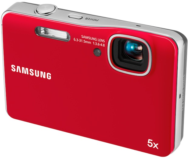 Samsung AQ100 Waterproof Digital Camera - Red