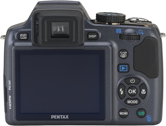 Pentax X90 Megazoom Digital Camera - back