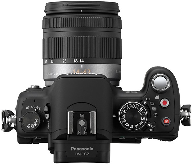 Panasonic DMC-G2 Lumix Micro Four Thirds Digital Camera - Top