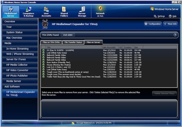 HP MediaSmart Expander for TiVo Screenshot