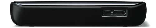 Buffalo HD-PEU3 MiniStation Cobalt USB 3.0 Portable Hard Drive - Side