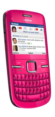 Nokia C3 Smartphone - Hot Pink
